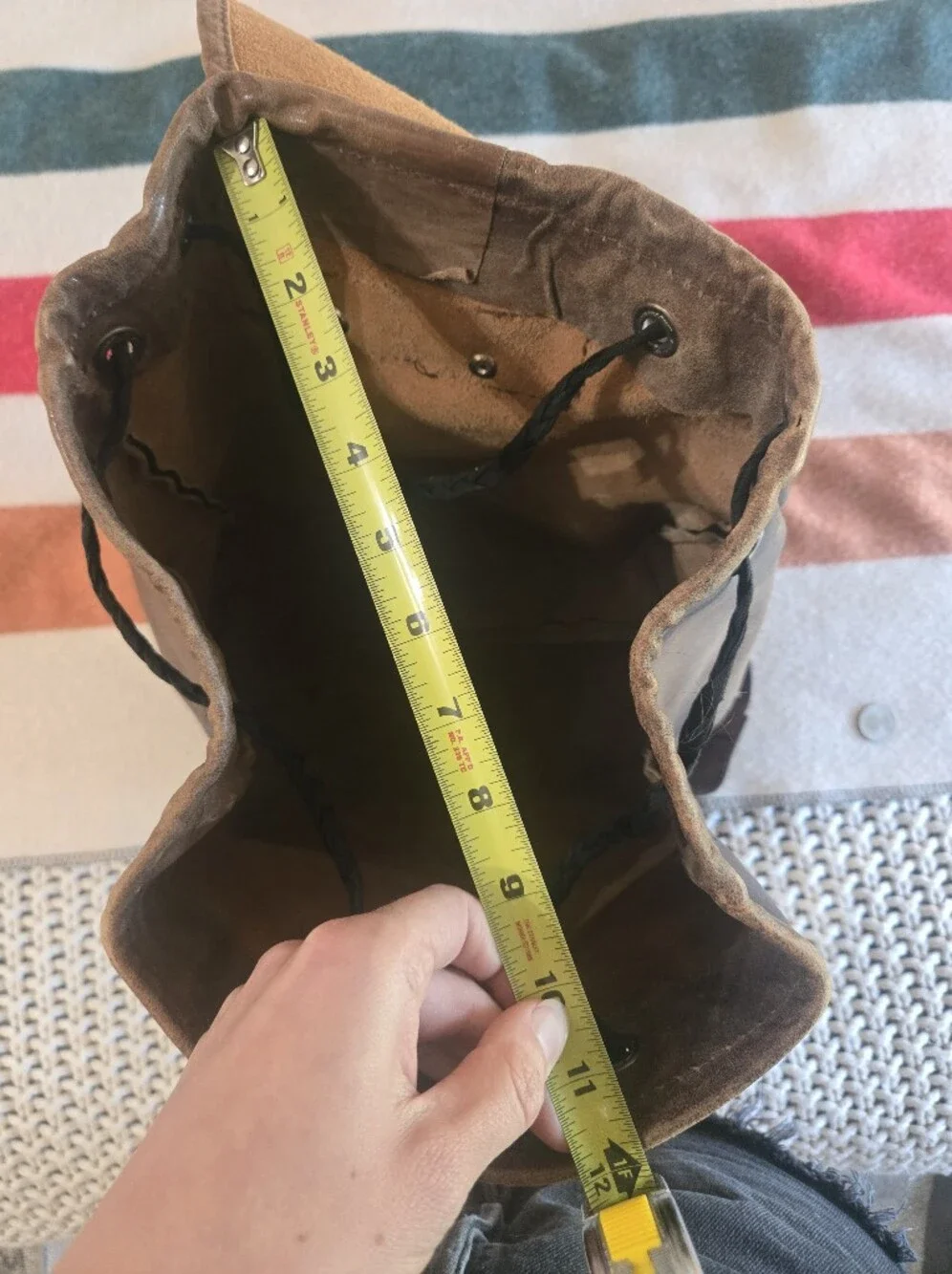 Classic Brown Leather Backpack